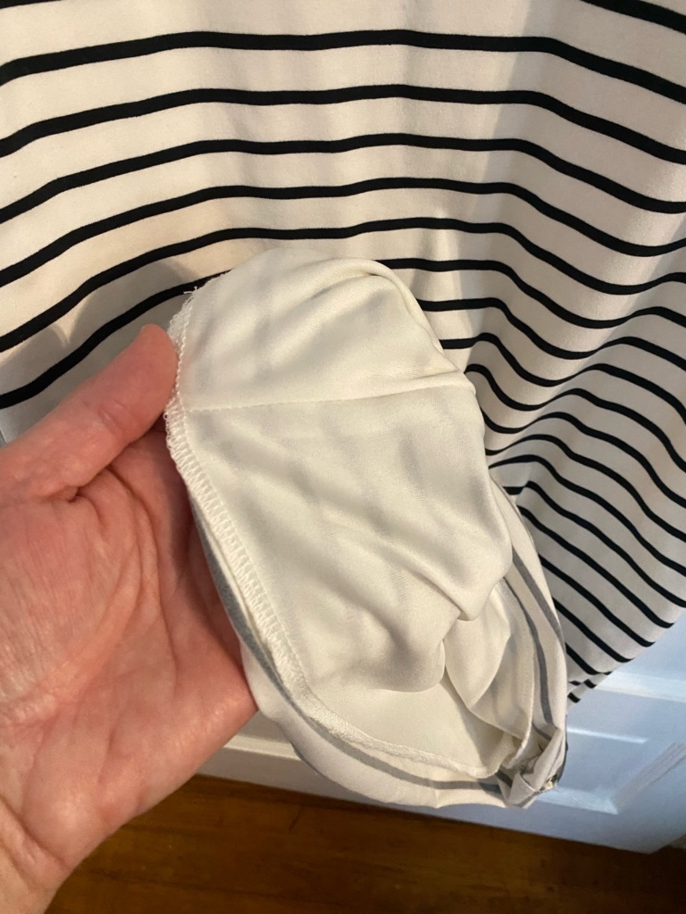 Velvet Torch Black and White Striped Top Nordstrom New with minor flaw. - Picture 6 of 7